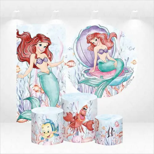 Conjunto de Capas de Painel e Cilindros Princesa Ariel