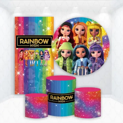 Conjunto de Capas de Painel e Cilindros Rainbow High