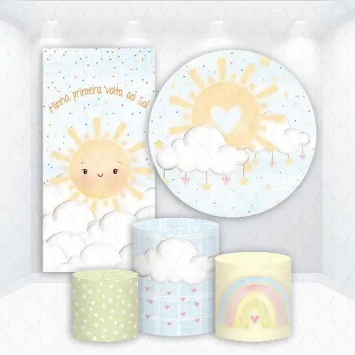 Conjunto de Capas de Painel e Cilindros Raio de Sol