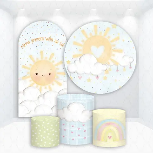 Conjunto de Capas de Painel e Cilindros Raio de Sol
