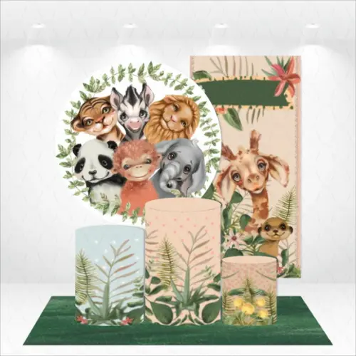 Conjunto De Capas De Painel E Cilindros Safari