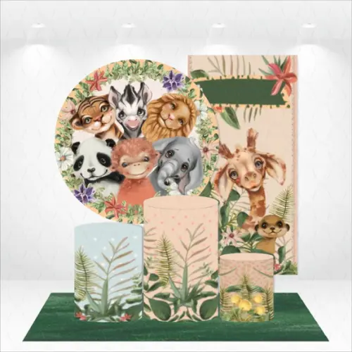 Conjunto De Capas De Painel E Cilindros Safari