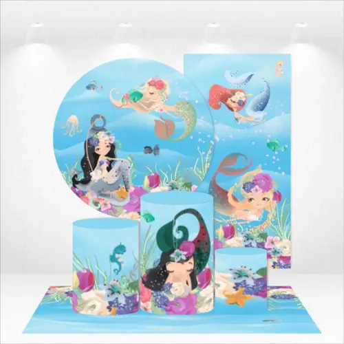 Conjunto De Capas De Painel E Cilindros Sereias
