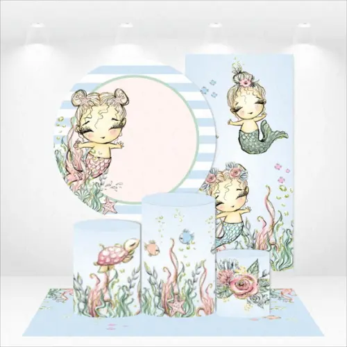 Conjunto De Capas De Painel E Cilindros Sereias
