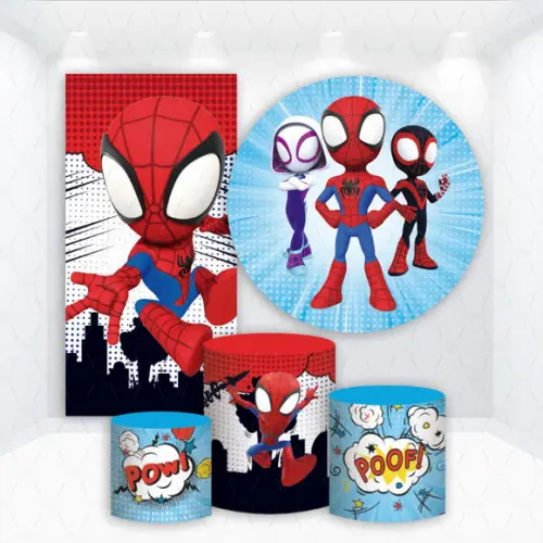 Conjunto de Capas de Painel e Cilindros Spidey e Seus Amigos