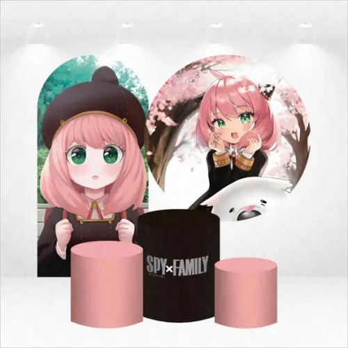 Conjunto de Capas de Painel e Cilindros Spy Family