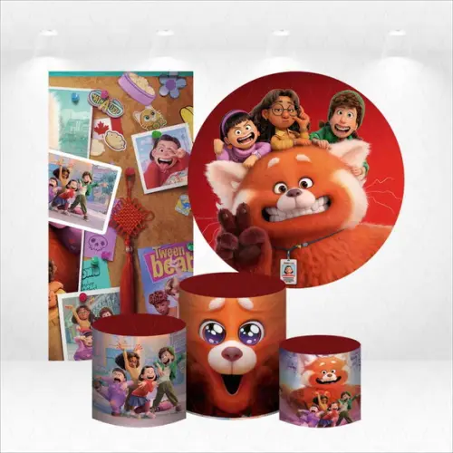 Conjunto de Capas de Painel e Cilindros Turning Red