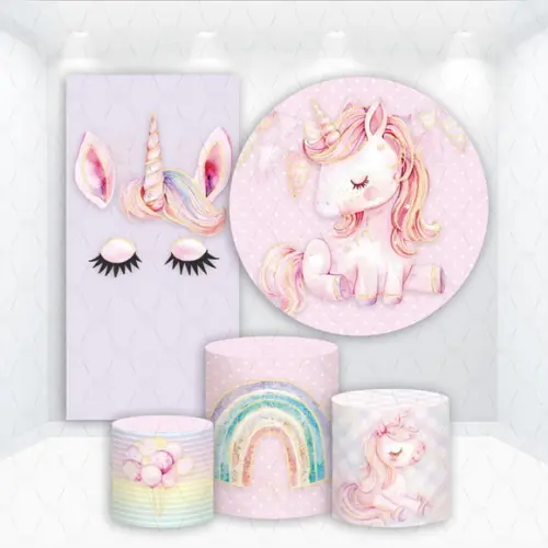 Conjunto de Capas de Painel e Cilindros Unicórnio
