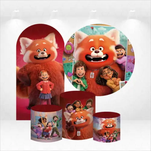 Conjunto de Capas de Painel e Cilindros Turning Red