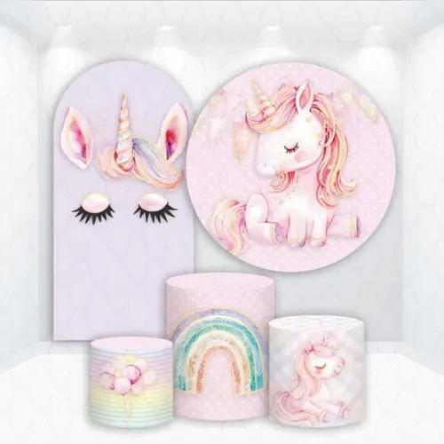 Conjunto de Capas de Painel e Cilindros Unicórnio
