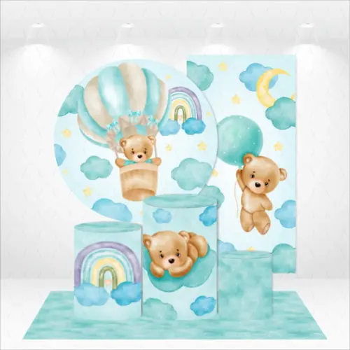 CONJUNTO DE CAPAS E TAPETE URSO BALOEIRO