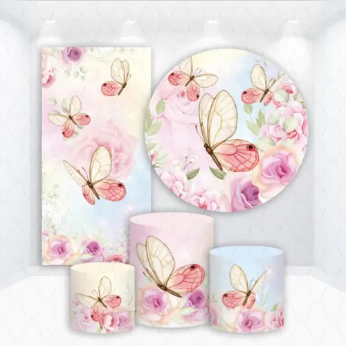 Conjunto de Capas Jardim Floral Borboletas