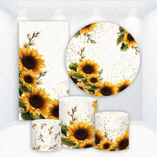 Conjunto de Capas Floral Girassol
