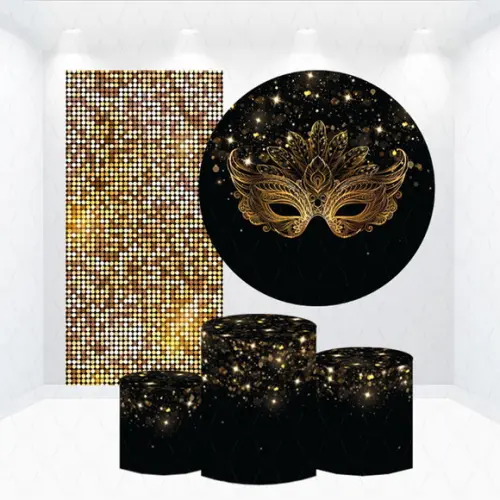 Conjunto de Capas Painel e Cilindros Baile de Máscaras