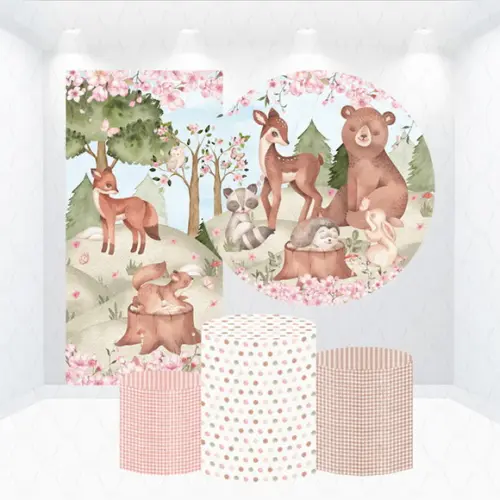 Conjunto de Capas Painel e Cilindros Bosque Encantado