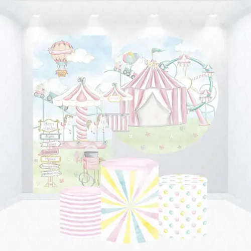 Conjunto de Capas Painel e Cilindros Circo