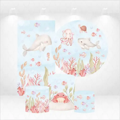 Conjunto de Capas Painel e Cilindros Fundo do Mar
