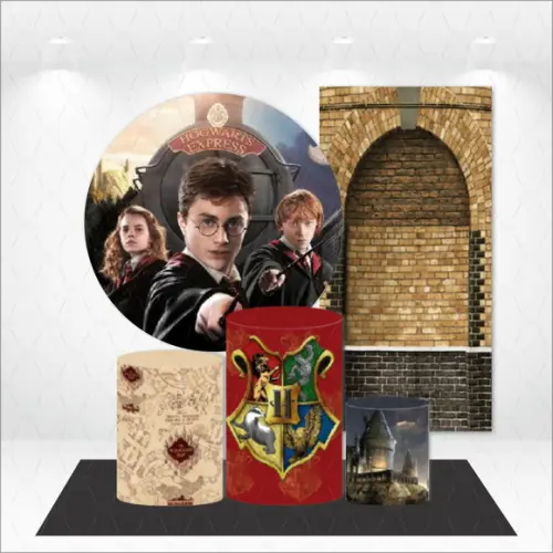 Conjunto de Capas Painel e Cilindros Harry Potter