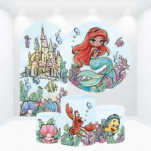 Conjunto de Capas Painel e Cilindros Pequena Sereia