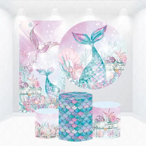 Conjunto de Capas Painel e Cilindros Pequena Sereia