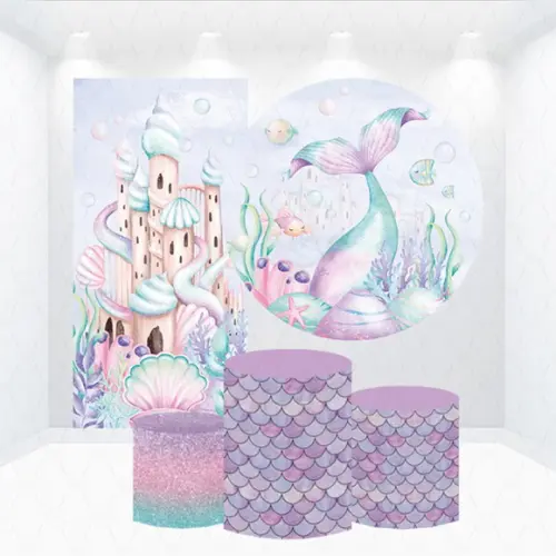 Conjunto de Capas Painel e Cilindros Pequena Sereia