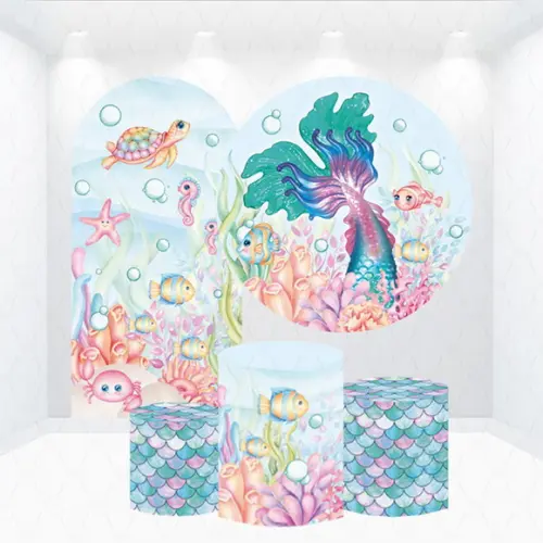 Conjunto de Capas Painel e Cilindros Pequena Sereia