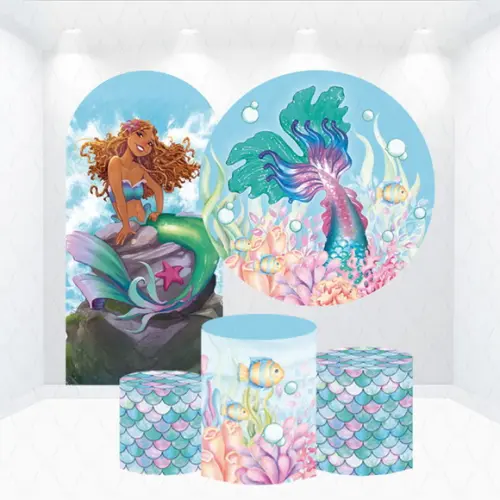 Conjunto de Capas Painel e Cilindros Pequena Sereia