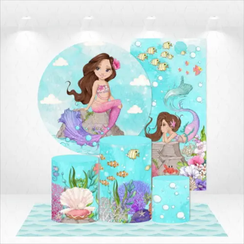 Conjunto de Capas Painel e Cilindros Sereias