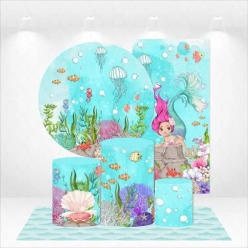 Conjunto de Capas Painel e Cilindros Sereias
