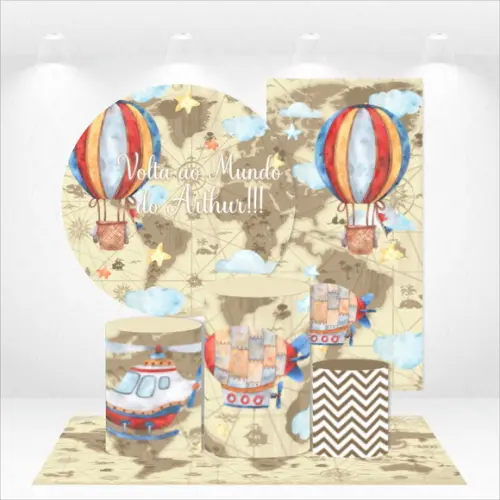 Conjunto de Capas Painel e Cilindros Volta ao Mundo