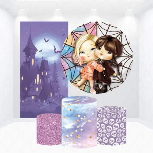 Conjunto de Capas Painel e Cilindros Wandinha Adams