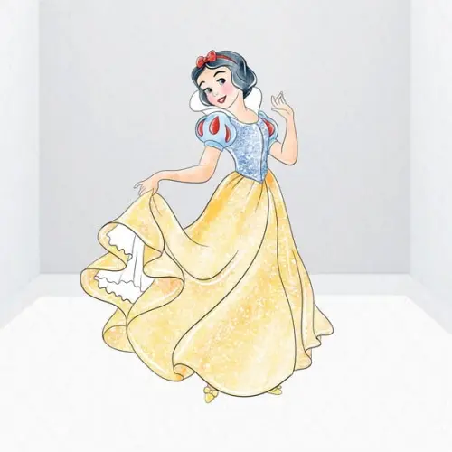 Display / Totem 1,3m Princesa Branca de Neve Desmontavel