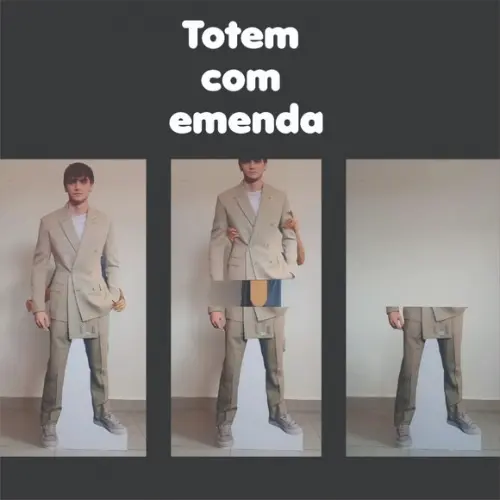 Display / Totem 1,5m Personalizado Desmontavel