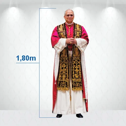 Display / Totem 1,8m Papa Leão Xiv Desmontavel