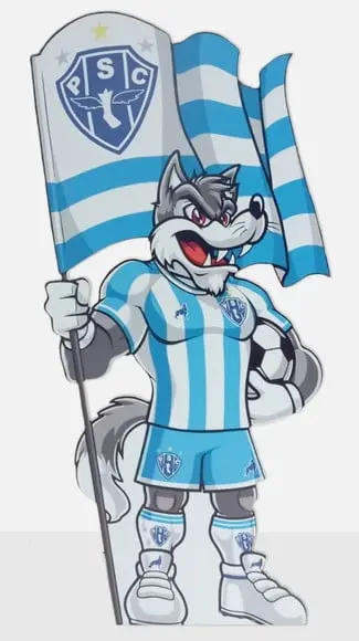 Display / Totem Mascote Time de Futebol 65cm