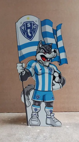Display / Totem Mascote Time de Futebol 65cm