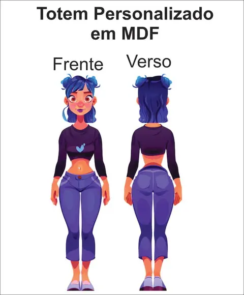 Display 80cm - Frente e Verso - Desmontavel -personalizado