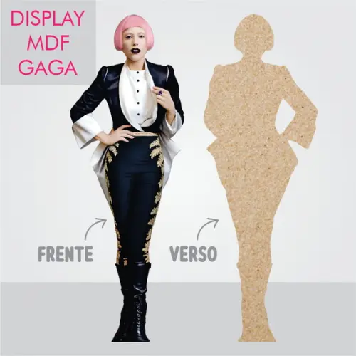 Display Lady Gaga - 1,6m - com Emenda