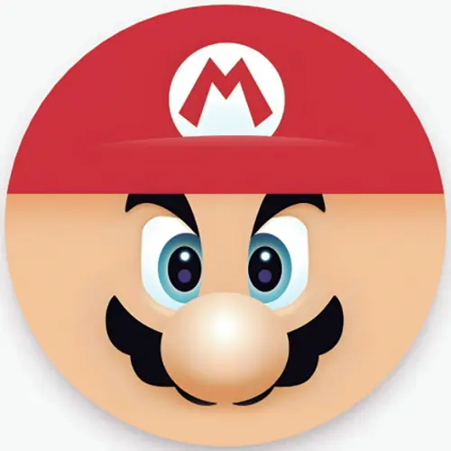 Kit 12 Capas de Sousplat Simples Mario Bros