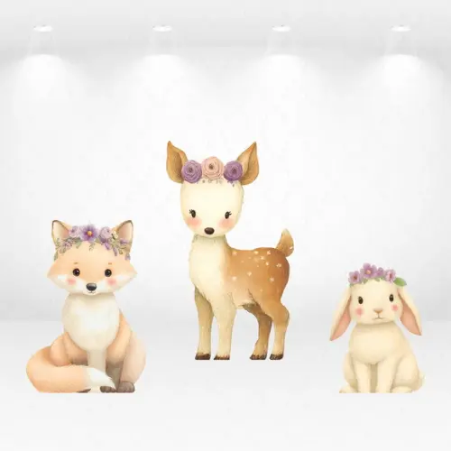 Kit Display / Totem Animais Bosque