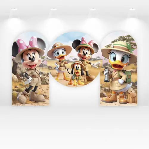 Kit Painéis Minnie Safari