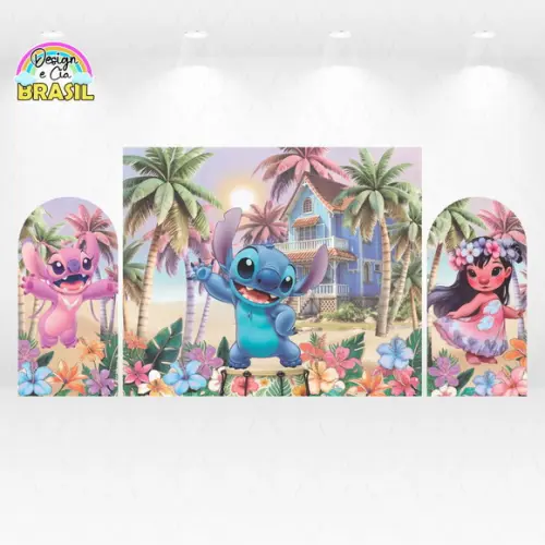 Kit Painéis Lilo Stitch e Angel