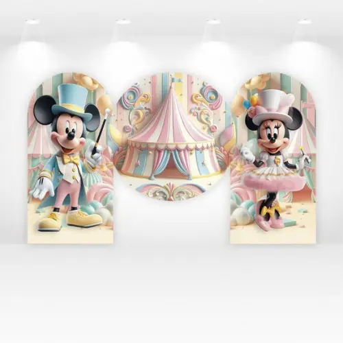 Kit Painéis Mickey Circo Candy