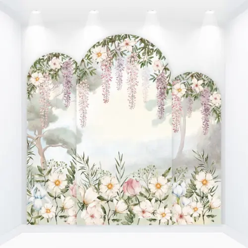 Kit Painéis Romanos Vestfácil Jardim Encantado