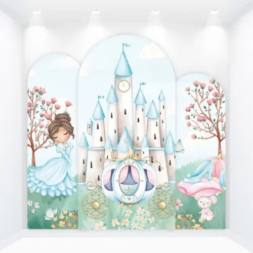 Kit Painéis Romanos Vestfácil Princesa Cinderela