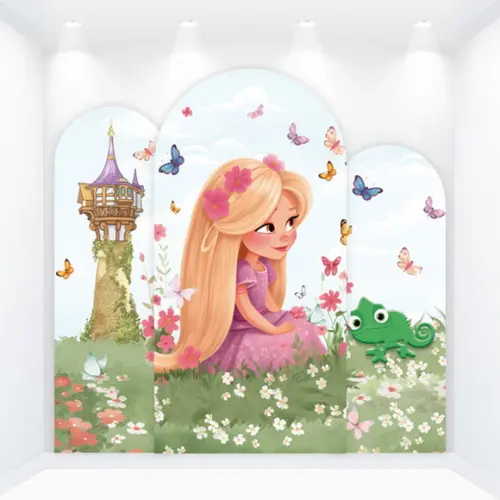 Kit Painéis Romanos Vestfácil Princesa Rapunzel