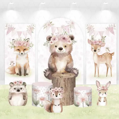 Kit Painéis Vestfácil, Cilindros e Displays Bosque Encantado