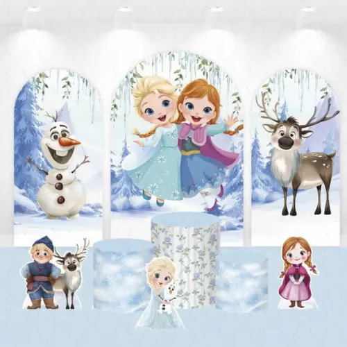Kit Painéis Vestfácil, Cilindros e Displays Frozen Baby