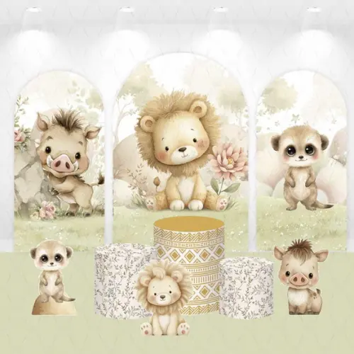 Kit Painéis Vestfácil, Cilindros e Displays Rei Leão Baby