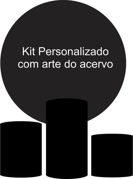 Kit Painel + Capas de Cilindros Personalizado com Arte do Ac